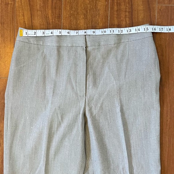 New LAFAYETTE 148 Wool Trouser Tan Gray Dress Pants Size Petite 10 NWT - Picture 9 of 15